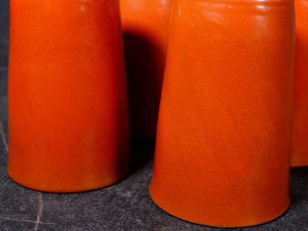 Catalina Island Pottery Red Clay Set of 6 Tumblers in Toyon Red  C503