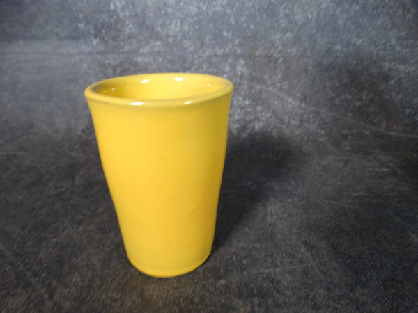 Catalina Island Pottery Tumbler In Yellow Gloss Glaze