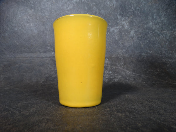 Catalina Island Pottery Tumbler In Yellow Gloss Glaze