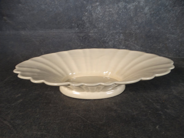 Catalina Island Pottery Fluted Console Bowl in Cream C509