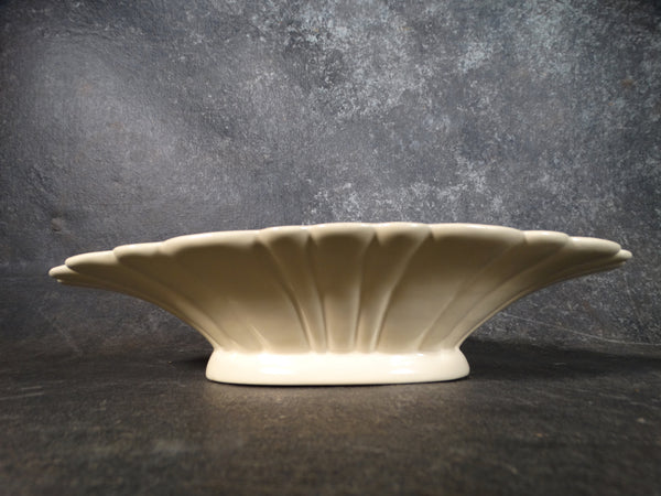 Catalina Island Pottery Fluted Console Bowl in Cream C509