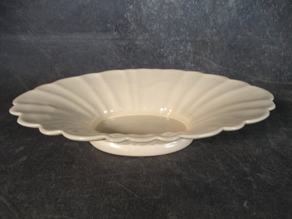 Catalina Island Pottery Fluted Console Bowl in Cream C509