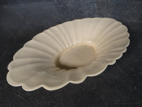 Catalina Island Pottery Fluted Console Bowl in Cream C509