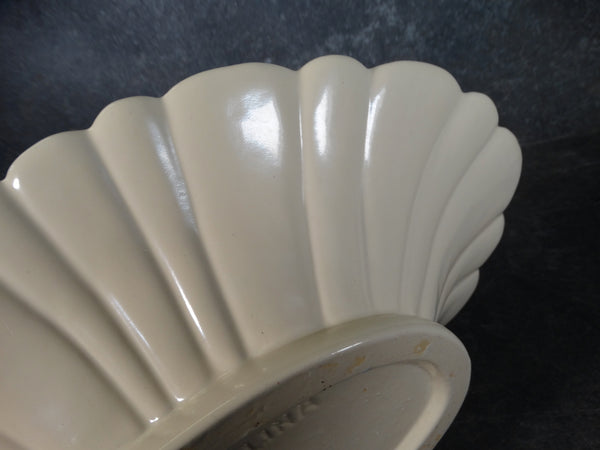 Catalina Island Pottery Fluted Console Bowl in Cream C509