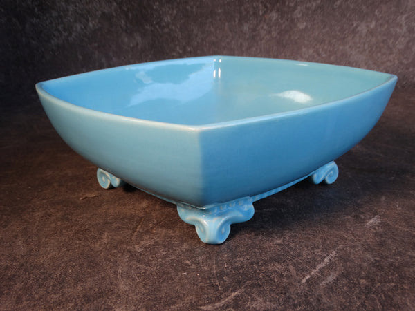Catalina Island Footed Bowl in Turquoise C545