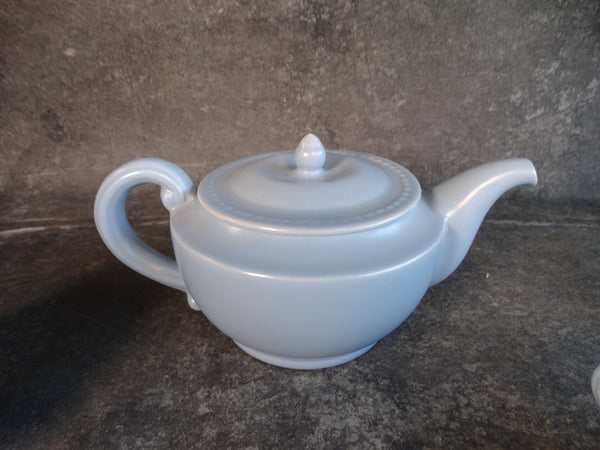 Catalina Island Tea Pot, Sugar Bowl and Creamer Set in Baby Blue C546