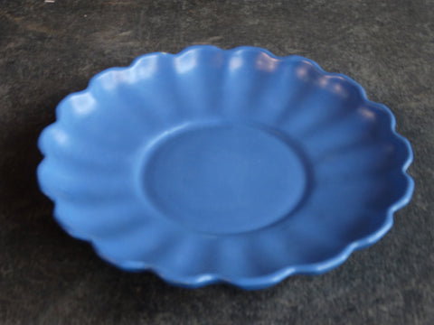 Catalina Island Pottery 10" Scallop Blue Plate C553