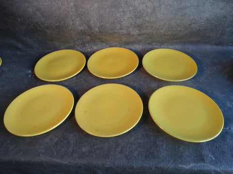 Catalina Island 11 1/2" Yellow Plates Red Clay C572
