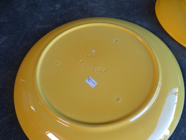 Catalina Island  10 1/3" Yellow Plates White Clay C574