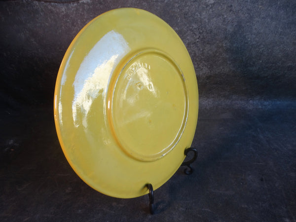 Catalina Island Pottery Yellow Charger, Red Clay C575