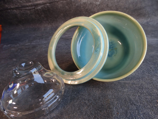 Catalina Island Pottery Shrimp Cocktail Bowl in Rare Sea Foam Glaze C583