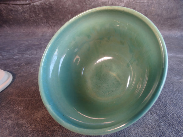 Catalina Island Pottery Shrimp Cocktail Bowl  Experimental Teal and White C591