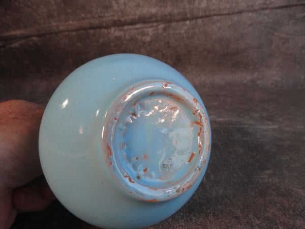Catalina Island Red Clay Vase in Turquoise C608