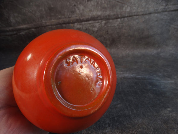 Catalina Island Red Clay Vase in Toyon Red C609