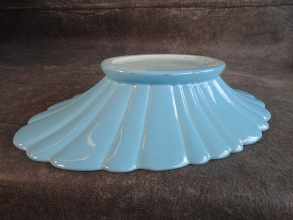 Catalina Island Pottery White Clay Console Bowl in Blue C620