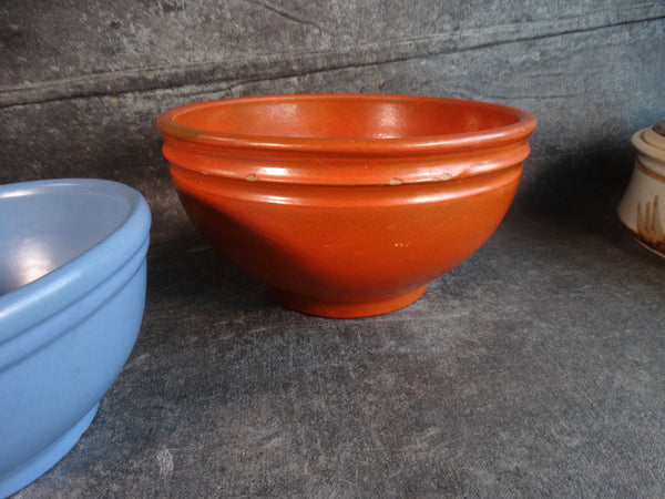 Catalina Island Pottery Red Clay Set of 3 Nesting Mixing bowls C621