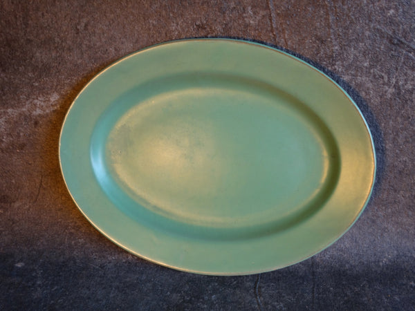 Catalina Island Red Clay Platter in Green C656