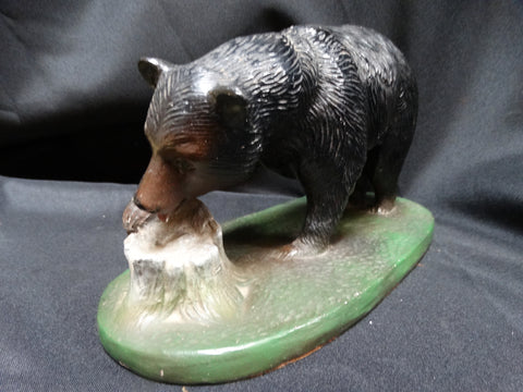California Black Bear Plaster Statue