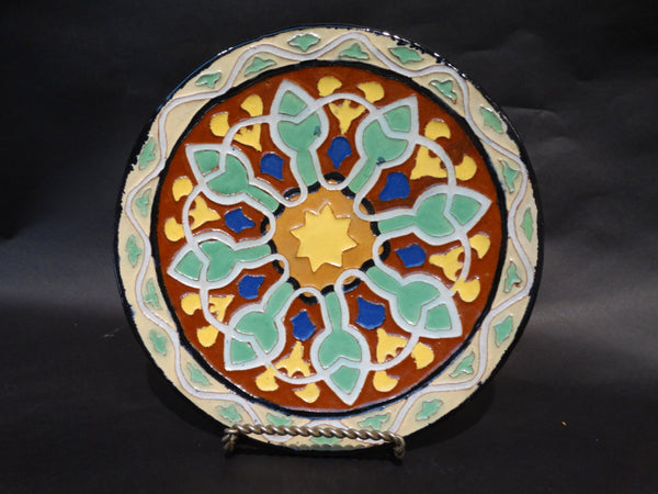 Malibu Potteries Decorated Plate