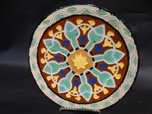 Malibu Potteries Decorated Plate