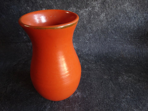 Meyers/California Rainbow Hand-Thrown Vase in Orange Glaze CA2072