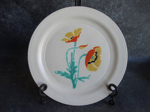 Vernon Kilns/Bird Pottery California Poppies Dish CA2080