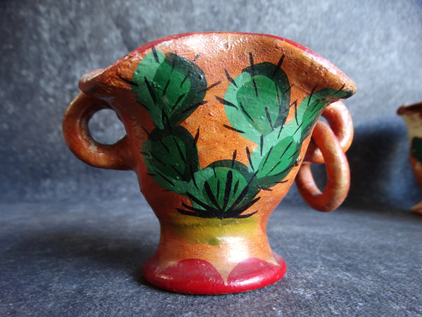 Olvera Street Ware - Miniature Cactus and Mission Vase - CA2090