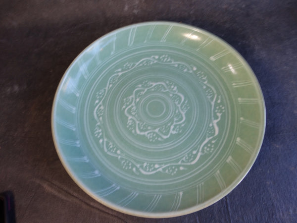 Pacific Pottery Decorated Deep Dish Charger c 1935 CA2094