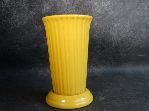 Garden City White Clay Fluted Vase in Yellow CA2124