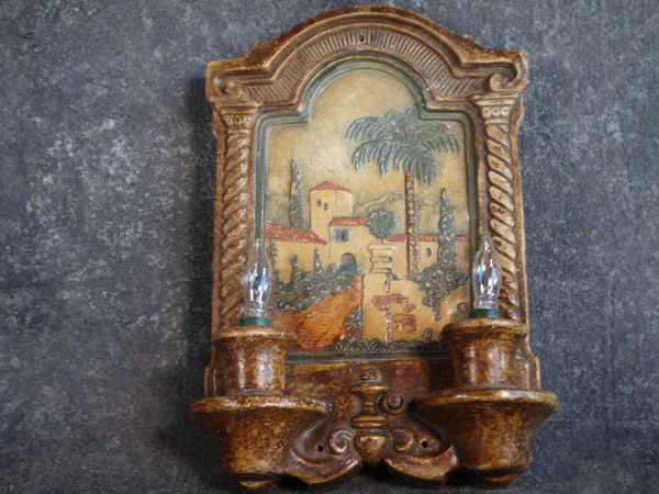 Claycraft Spanish Revival Tile Wall Sconce circa 1927-1930 CA2131