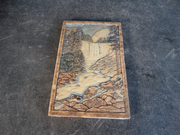 Claycraft Scenic Fireplace Tile - Vernal Falls, Yosemite CA2167