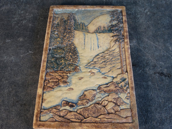 Claycraft Scenic Fireplace Tile - Vernal Falls, Yosemite CA2167