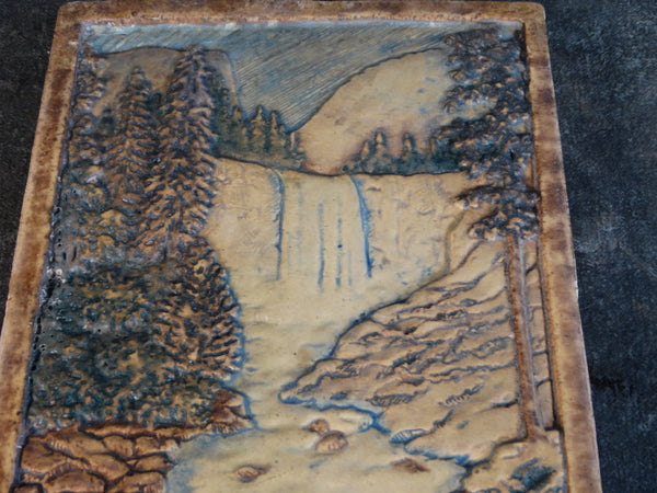 Claycraft Scenic Fireplace Tile - Vernal Falls, Yosemite CA2167