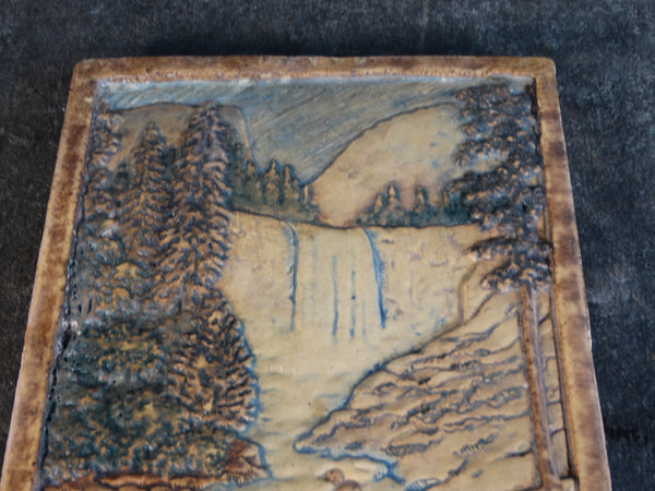 Claycraft Scenic Fireplace Tile - Vernal Falls, Yosemite CA2167