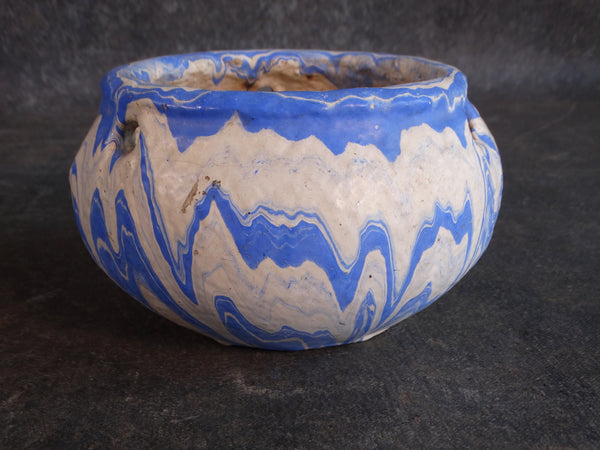 Ozark Roadside Pottery Blue & White Hanging Pot CA2192