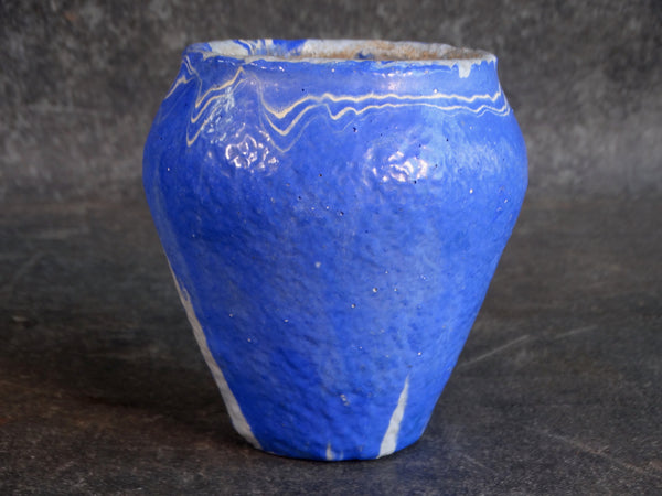 Ozark Roadside Pottery Rare Form in Blue and White CA2198
