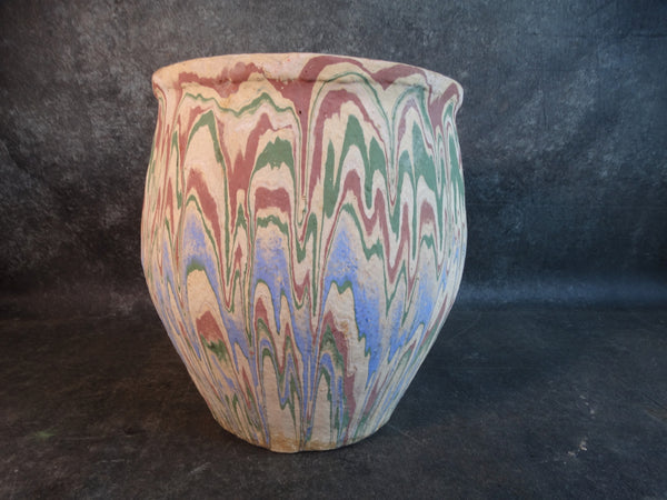 Ozark Roadside Pottery Red/Blue/Green on Taupe CA2205