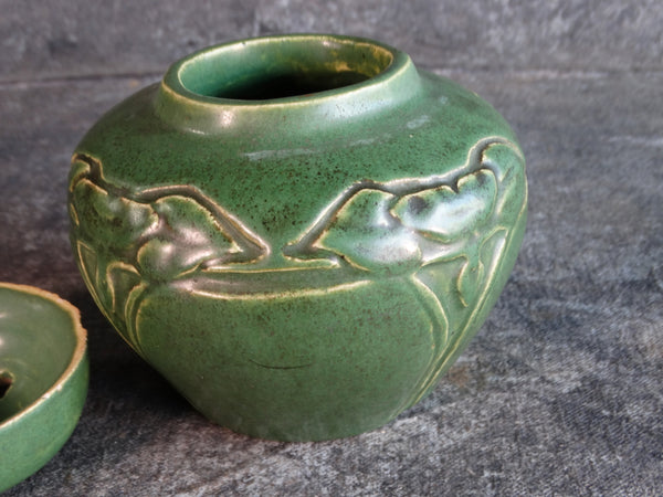 Arts & Crafts Green Studio Pot or Censer c 1915 CA2221