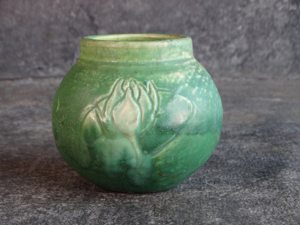 Newcomb-style Studio Pottery Water Lily Vase  CA2222