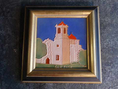 San Jose Pictorial Tile - Mission - Framed CA2228