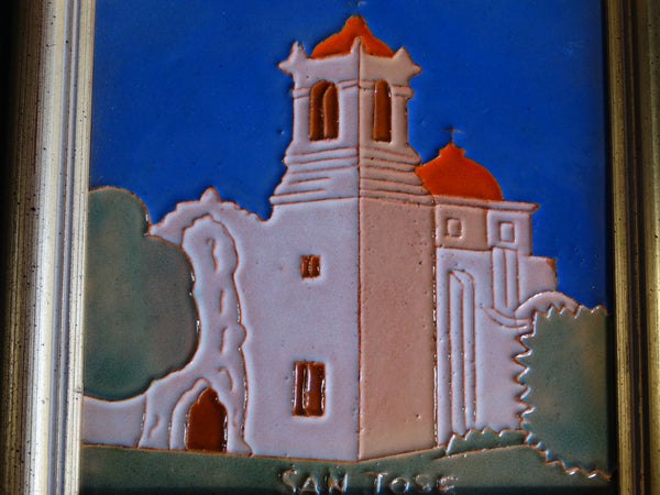 San Jose Pictorial Tile - Mission - Framed CA2228