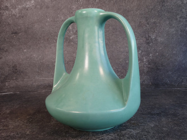 Tudor Pottery Vase in Satin Green CA2231