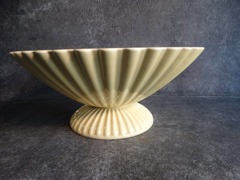 Vernon Kilns by Jane Bennison Large Console Bowl in Pale Yellow CA2236