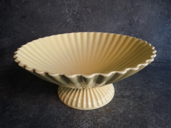 Vernon Kilns by Jane Bennison Large Console Bowl in Pale Yellow CA2236