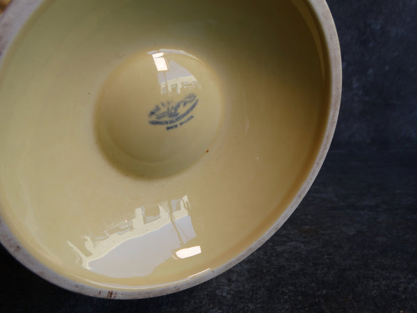 Vernon Kilns by Jane Bennison Medium Console Bowl in Pale Yellow CA2237