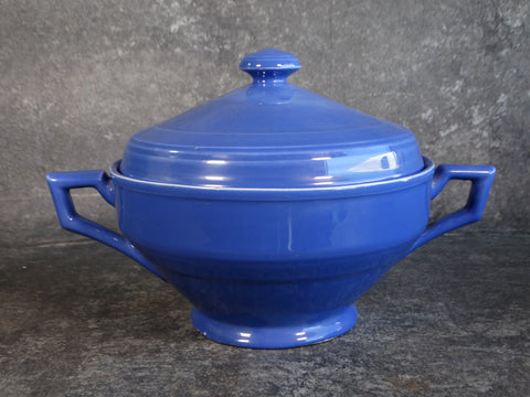 Vernon Kilns Early California Covered Soup Tureen in Cobalt CA2240