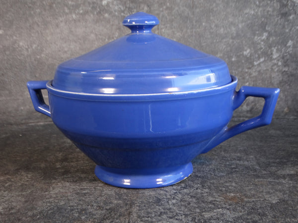 Vernon Kilns Early California Covered Soup Tureen in Cobalt CA2240