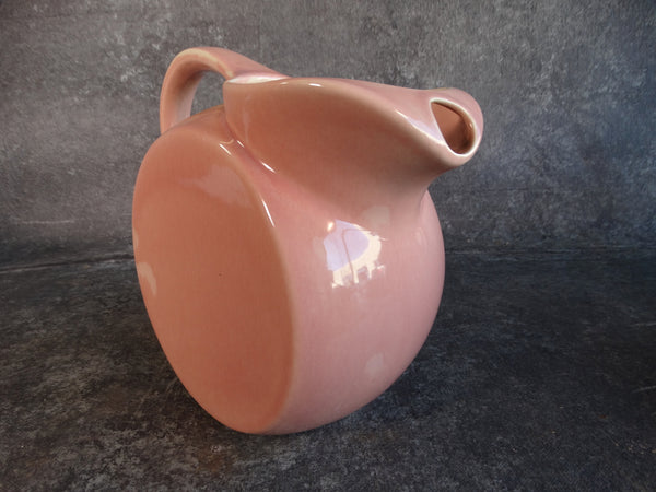 Vernon Kilns Modern California Ice Lip Ball Pitcher in Dusty Rose CA2251