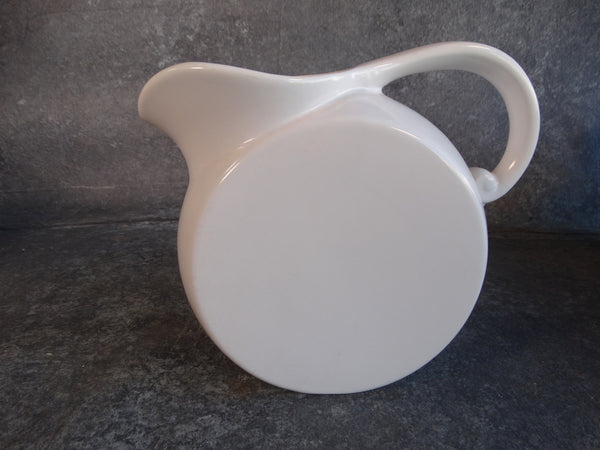 Vernon Kilns Modern California Ice Lip Ball Pitcher in White CA2252