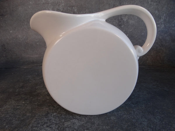 Vernon Kilns Modern California Ice Lip Ball Pitcher in White CA2252